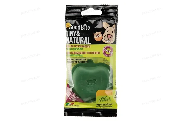 Іграшка жувальна для гризунів Ferplast GOODB TIN & NAT BAG APPLE