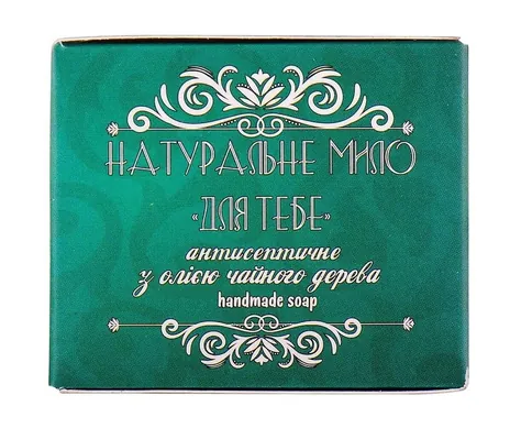 Мило натуральне Фіторія Для тебе Антисептичне з олією чайного дерева, 110 г