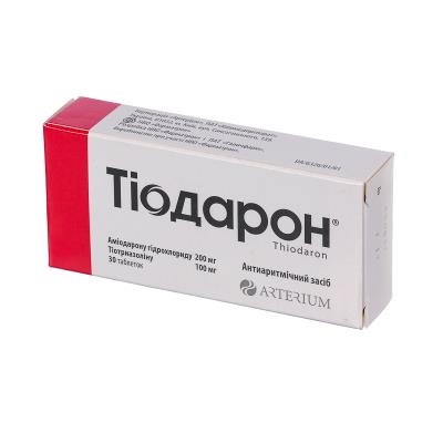 Тіодарон таблетки №30 (10х3)