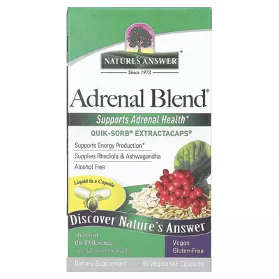 Здоров'я надниркових залоз Nature's Answer Adrenal Blend вег. капсули №90