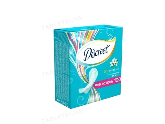 Прокладки щоденні Discreet Spring Breeze Deo Multiform, 100 шт