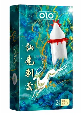 Презерватив OLO Holy Gaazelle ультратонкі з вусиками та кулькою + Лубрикант на водній основі