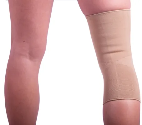 Бандаж для колінного суглобу Ortonia Soft Support еластичний, бежевий, розмір 6, 1 штука