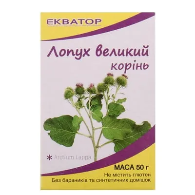 Фіточай Екватор Лопух коріння по 50 г у пач.