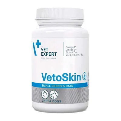ВетоСкін VetExpert VetoSkin Small Breed & Cats для собак та кішок дрібних порід, 60 капсул
