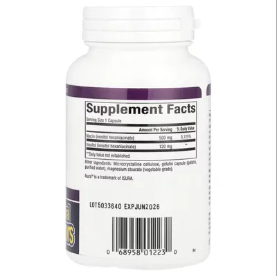 Ніацин Natural Factors Niacin No Flush 500 мг, 90 капсул
