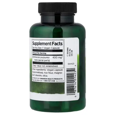 Ехінацея пурпурова Swanson Echinacea 400 мг, 100 капсул