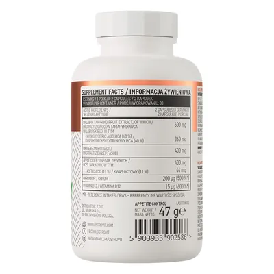 Комплекс OstroVit Appetite Control, 60 капсул