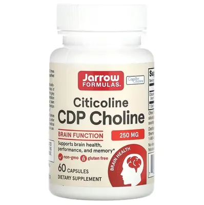 Цитиколін Jarrow Formulas Citicoline CDP Choline 250 мг, 60 капсул