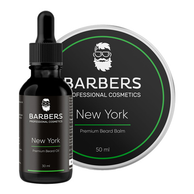 Набор Barbers New York для ухода за бородой, 80 мл