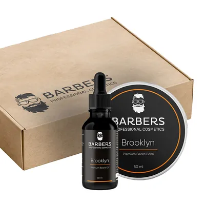 Набір Barbers Brooklyn для догляду за бородою, 80 мл