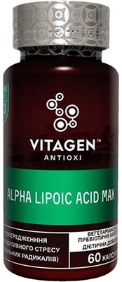 Вітаджен №50 ALPHA LIPOIC ACID MAX капсули №60 у флак.