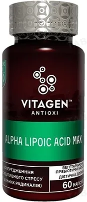Вітаджен №50 ALPHA LIPOIC ACID MAX капсули №60 у флак.