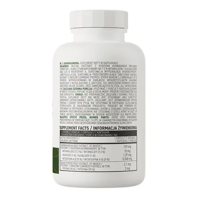 Ашваганда OstroVit Ashwagandha VEGE, 240 капсул