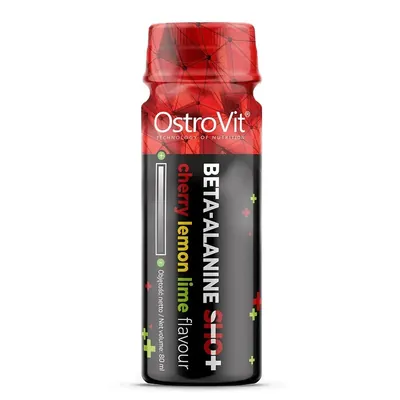 Бета-аланін OstroVit Beta-Alanine Shot вишня-лимон-лайм, 80 мл