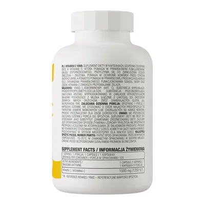 Вітамін С OstroVit Vitamin C 1000, 120 капсул
