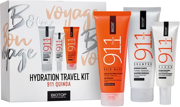 Набір Biotop 911 Quinoa Travel Kit (шампунь 75 мл + маска 75 мл + серум 30 мл)