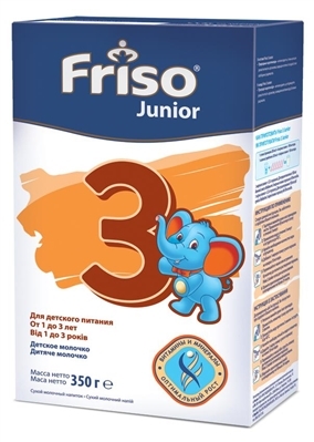 Смесь сухая молочная Friso 3 Junior для детей от 1 до 3 лет, 350 г