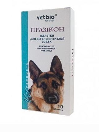 Празикон антигельминтик для собак, 10 таблеток