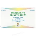 Максгалін 75 капсули по 75 мг №60 (10х6) у стрип.