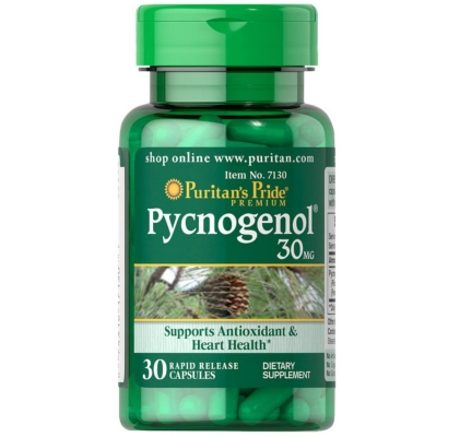 Пикногенол Puritan's Pride Pycnogenol 30 мг, 30 капсул