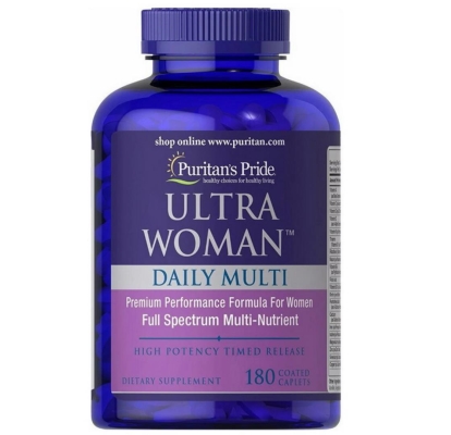 Витамины для женщин Puritan's Pride Ultra Woman Time Release, 180 каплет