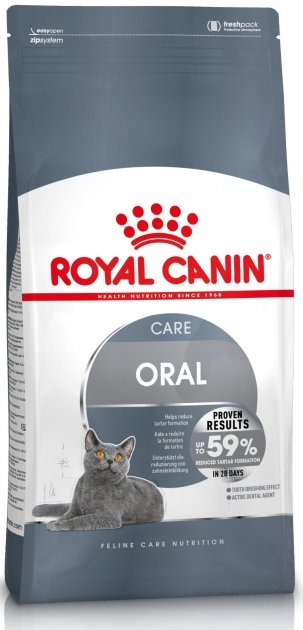 Корм сухой для котов Royal Canin Oral Care от 1 до 7 лет для уменьшения образования зубного камня, 1,5 кг
