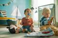 Пустышка силиконовая Philips Avent Ultra Air I love SCF080/03 ортодонтическая, 6-18 месяцев, для мальчиков, 2 шт
