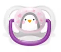 Пустушка силіконова Philips Avent Ultra Air Animal SCF080/06 ортодонтична, для дівчаток, 0-6 місяців, 2 шт