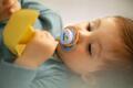 Пустышка силиконовая Philips Avent Ultra Air I love SCF080/01 ортодонтическая, 0-6 месяцев, для мальчиков, 2 шт