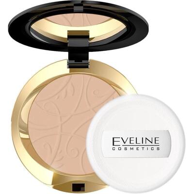 Пудра компактная Eveline Celebrities Beauty с разглаживающим эффектом №20 Transparent, 9 г