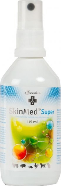 СкінМед Супер SkinMed Super (ДЛЯ ТВАРИН) антисептичний розчин для обробки ран, 115 мл