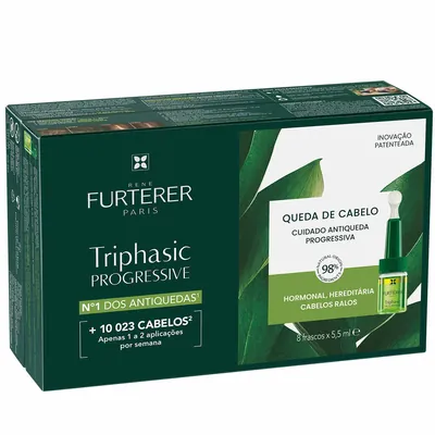 Комплекс Rene Furterer Triphasic Progressive проти випадання волосся, 8 шт х 5,5 мл
