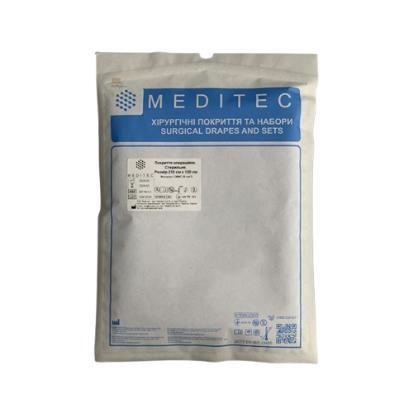 Покриття операційне Meditec стерильне 160 см х 210 см, СММС 35 г/м2, 1 штука