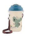 Поїльник Canpol babies Adventure зі складаною силіконовою трубочкою, синій, 4/107_blu, 400 мл