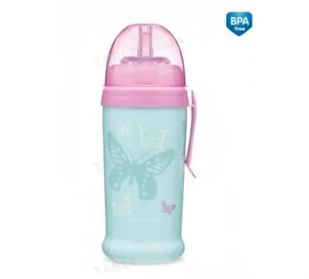Поїльник-непроливайка Canpol babies Butterfly, бірюзовий, 56/515_tur, 350 мл