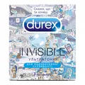 Презервативи латексні Durex Invisible Скажи, що ти хочеш, ультратонкі, 3 штуки