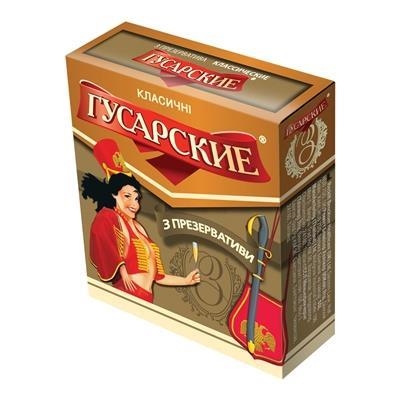 Презервативы латексные Гусарские классические, 3 штуки