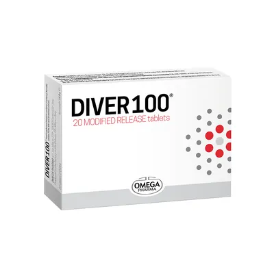 Дівер 100 (DIVER 100) таблетки з модиф. вивіл. №20