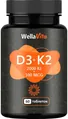 Вітамін D3 + K2 Wella Vita 2000 IU + 100 MCG таблетки №60