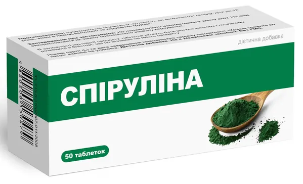 Еко Спіруліна 500 мг, 50 таблеток