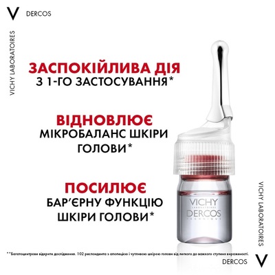 Комплексний засіб для волосся Vichy Dercos Aminexil Clinical 5 проти випадіння для жінок, 21 шт х 6 мл