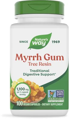 Мирри смола Nature's Way Myrrh Gum, 100 веганських капсул