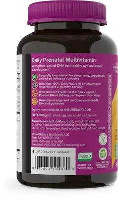 Мультивітаміни для вагітних Nature's Way Alive! Prenatal Multivitamin Gummy, 90 жувальних цукерок