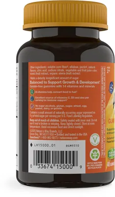 Мультивітаміни для дітей Nature's Way Alive! Children's Gummy Multivitamin без цукру, 40 жувальних цукерок