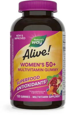 Мультивітаміни для жінок 50+ Nature's Way Alive! Women's 50+ Gummy Multivitamin, 150 жувальних таблеток