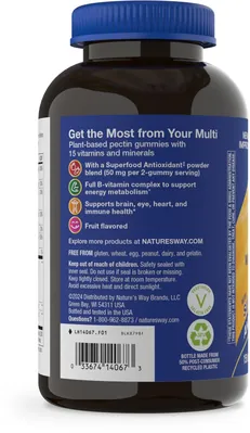 Мультивітаміни для чоловіків 50+ Nature's Way Alive! Men’s 50+ Gummy Multivitamin, 150 жувальних таблеток