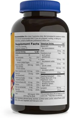 Мультивітаміни для чоловіків Nature's Way Alive! Men's Gummy MultiVitamin фрукти, 150 жувальних цукерок