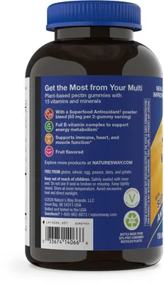 Мультивітаміни для чоловіків Nature's Way Alive! Men's Gummy MultiVitamin фрукти, 150 жувальних цукерок