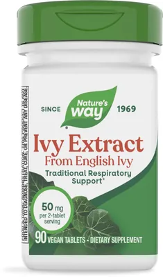 Плюща екстракт Nature's Way Ivy Extract, 90 веганських таблеток